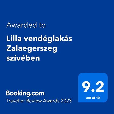 Lilla Vendeglakas Zalaegerszeg Sziveben Apartment Exterior foto